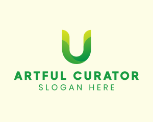 Natural Letter U logo design