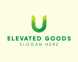 Natural Letter U logo design