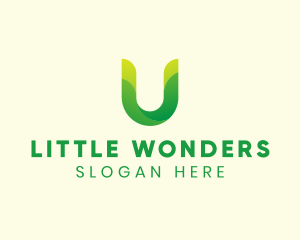 Natural Letter U logo design