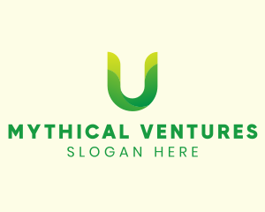 Natural Letter U logo design