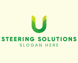 Natural Letter U logo design