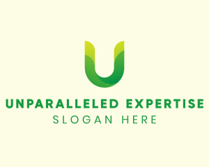 Natural Letter U logo design