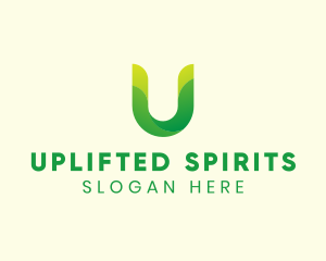 Natural Letter U logo design