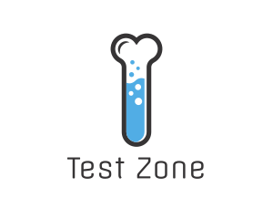 Test Tube Bone logo design