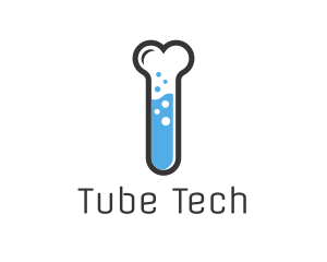 Test Tube Bone logo design