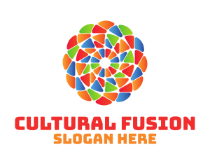 Cultural Festival Flower logo design