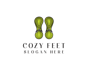 Eco Nature Footprint logo design