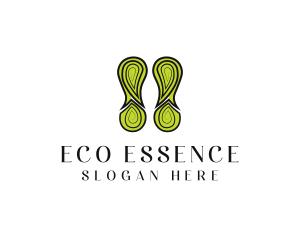 Eco Nature Footprint logo design