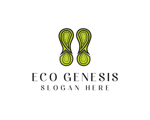 Eco Nature Footprint logo design