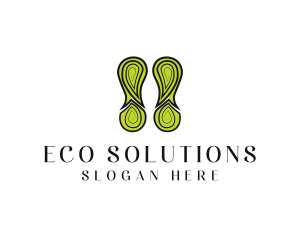 Eco Nature Footprint logo design