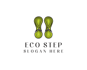 Eco Nature Footprint logo design