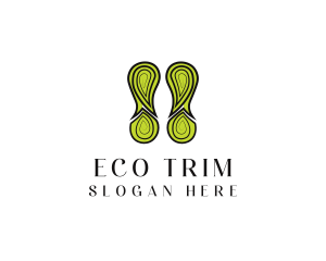 Eco Nature Footprint logo design