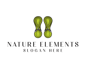 Eco Nature Footprint logo design