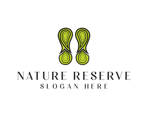 Eco Nature Footprint logo design