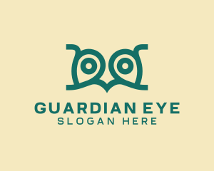 Owl Eyes Location logo design