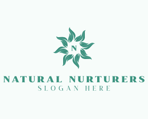 Nature Herbal Vegan logo design