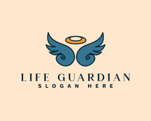 Guardian Angel Wings logo design