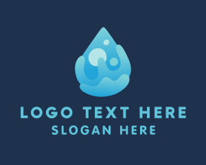 Cleaning Liquid Droplet  logo