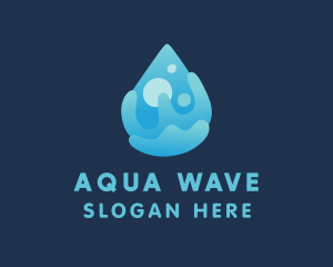 Cleaning Liquid Droplet  logo design