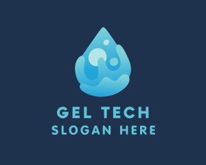 Cleaning Liquid Droplet  logo design