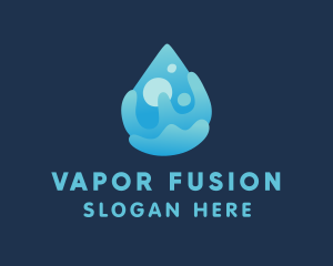 Cleaning Liquid Droplet  logo design