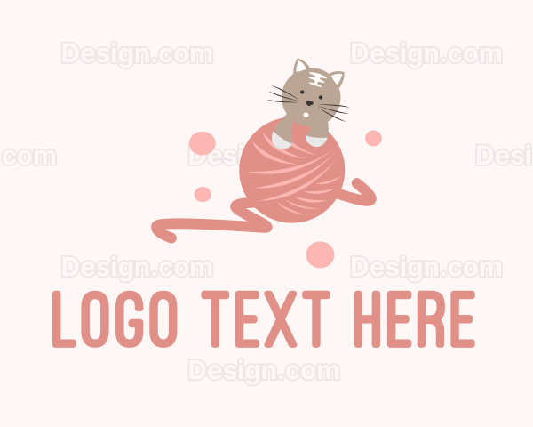 Cat Kitten Yarn Logo