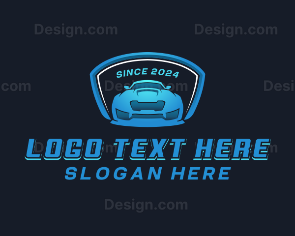 Racing Car Garage Logo