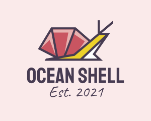 Geometric Mollusk Snail logo