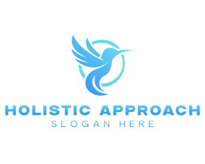 Wellness Holistic Hummingbird logo