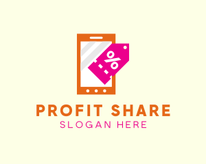 Mobile Shopping Discount Tag logo