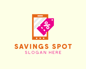 Mobile Shopping Discount Tag logo