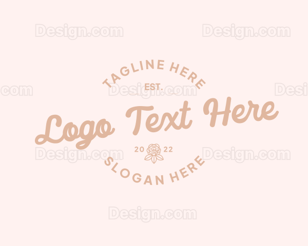 Feminine Retro Fashion Logo