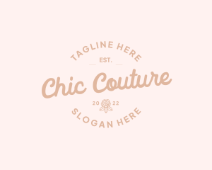 Feminine Retro Fashion logo design