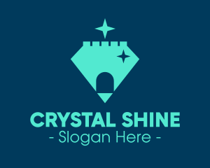 Castle Diamond Jewel logo design