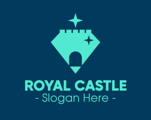 Castle Diamond Jewel logo design