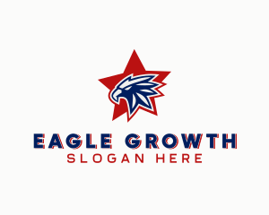 Star American Eagle logo design