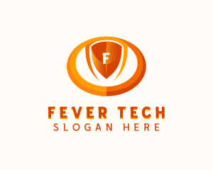 Cybersecurity Tech Shield logo design