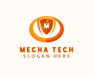 Cybersecurity Tech Shield logo design