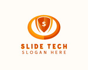 Cybersecurity Tech Shield logo design