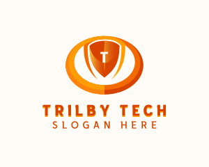 Cybersecurity Tech Shield logo design