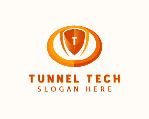 Cybersecurity Tech Shield logo design