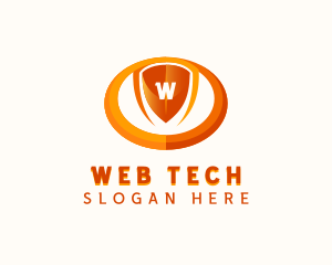 Cybersecurity Tech Shield logo design