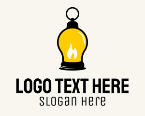 Gas Lamp Lightbulb Illumination logo