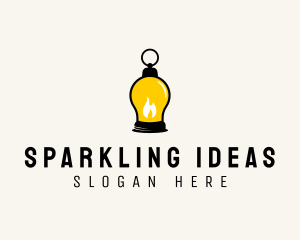 Gas Lamp Light Bulb Illumination logo