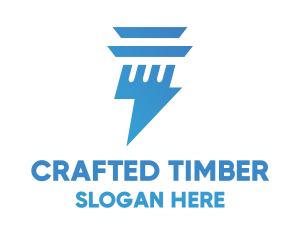 Thunder Pillar logo design