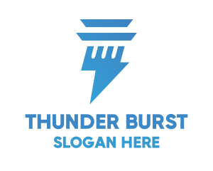 Thunder Pillar logo design