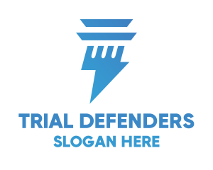 Thunder Pillar logo design