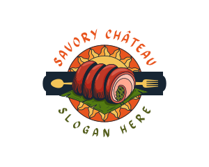 Pinoy Lechon Pork Belly logo design