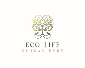 Eco Botanical Tree logo design