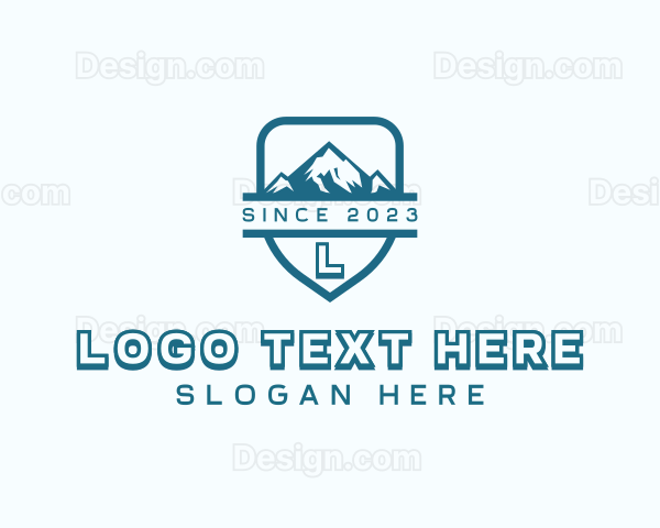 Mountain Climbing Adventure Logo